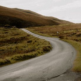 Klassieke rode telefooncel op Isle of Skye van Tes Kuilboer