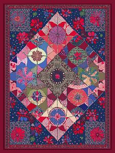 Quilt Sterne und Blumen