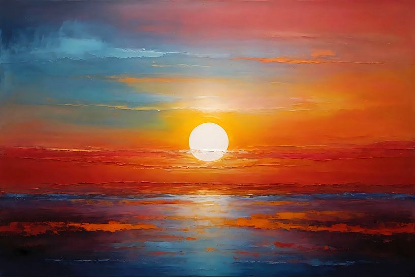 Vivid Impression of a Colourful Sunset by Art & Soul Creations