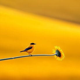 Geel natuur landschap zonnebloemen van PixelPrestige