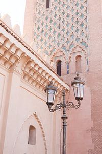 Rosa Details der Kasbah-Moschee in Hartje Marrakesch | Reisefotografie