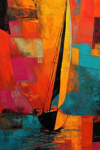 Segelboot abstrakt