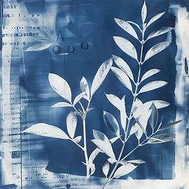 Seasonal nature in forest, Digital Painting by Ariadna de Raadt-Goldberg