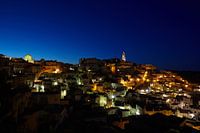 Matera bij nacht