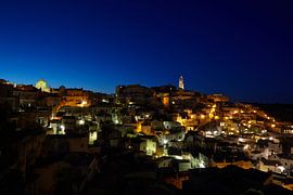Matera bij nacht by Jan Kooreman