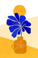 Blauw groot blad