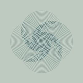 Retro flower by Mad Dog Art