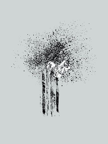 Moderne und minimalistische abstrakte mit hellblauem Hintergrund