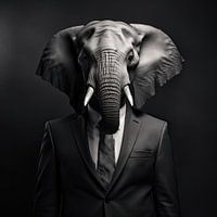 Eléphant avec un conte