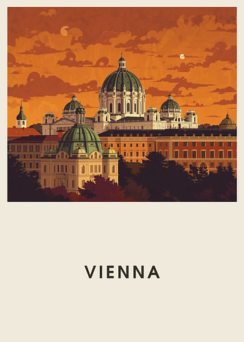 Vienna – Mid-Century Travel Poster