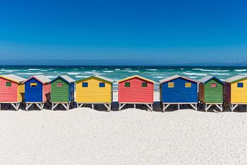 Muizenberg, Cape Town: Colorful beach houses by Roman Beer