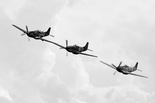 Nordamerikanische P-51D Mustang-Formation