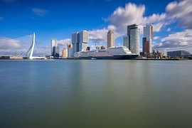 Queen Anne at the cruise terminal in Rotterdam by Ilya Korzelius