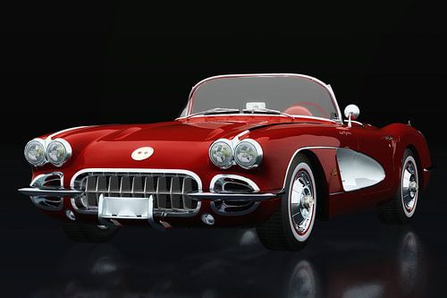 Chevrolet Corvette C1 drie-kwart zicht