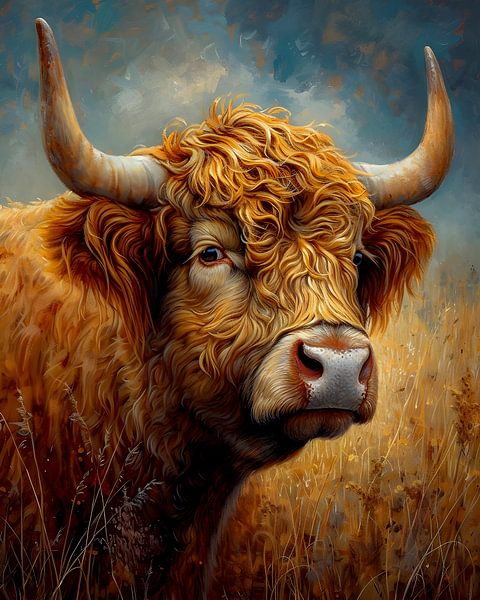 Scottish highlander Portrait by But First Framing