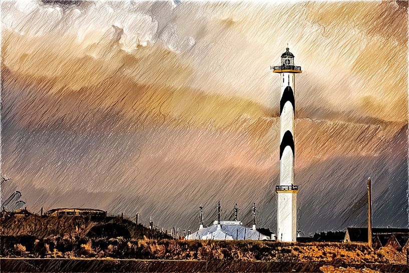 Vuurtoren in de storm par Eline Verhaeghe