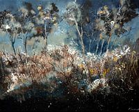 in the wood in winter