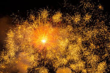 Feuerwerk, Jahreswechsel von Gert Hilbink