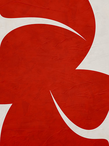 Art moderne abstrait, organique et géométrique, dans des tons ocres