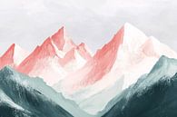 Pastel-coloured mountains in minimalism by Imperial Art House thumbnail