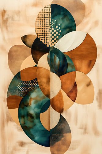 Abstrakt in Erdtönen