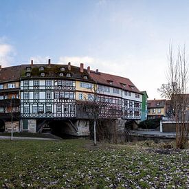 Historische Krämerbrücke in Erfurt van Frank Herrmann