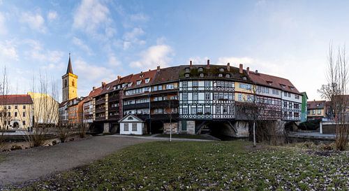 Historische Krämerbrücke in Erfurt von Frank Herrmann