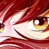 Yeux de manga de feu sur Mixed media vector arts