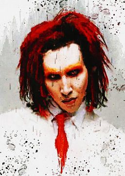 Marilyn Manson paint von Gunawan RB