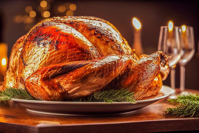 Gebraden kip met rozemarijn illustratie van Animaflora PicsStock