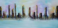 Bunte Skyline von Gena Theheartofart Miniaturansicht