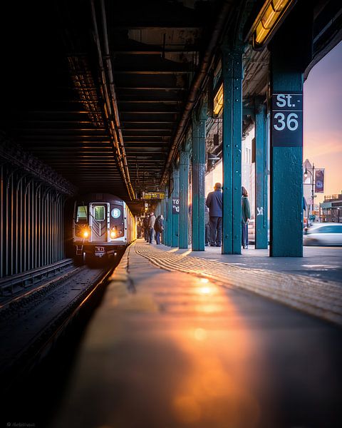 Entrée du métro par fernlichtsicht