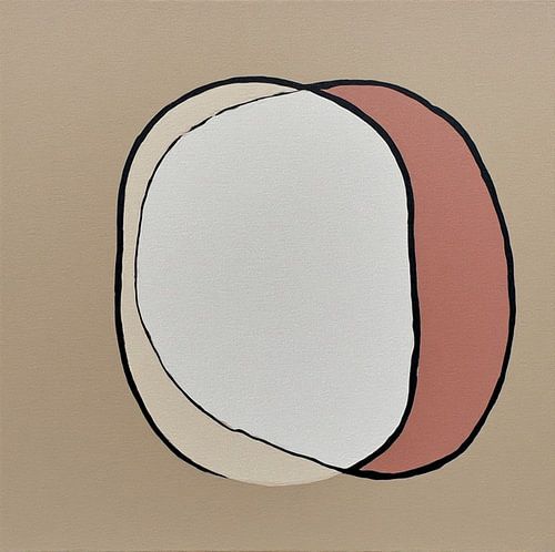 Een modern abstract organisch cirkels minimalsme .