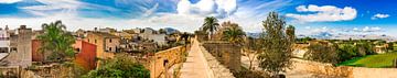 Panorama view of the historic old town Alcudia on Majorca by Alex Winter