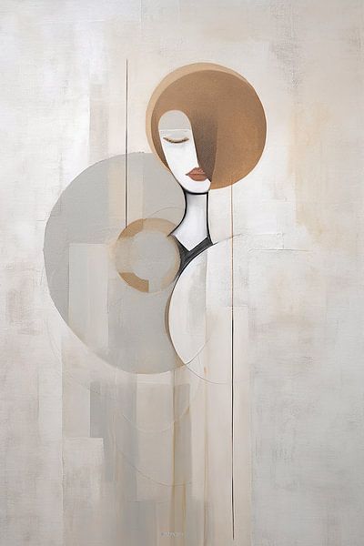 Taupe Minimalism by ARTEO Paintings