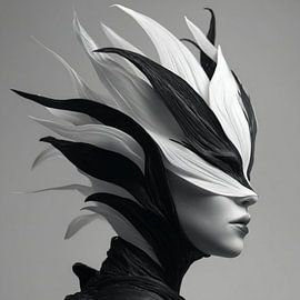 Gentle Contours – Portrait minimaliste aux lignes épurées