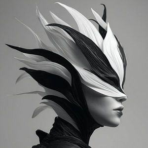 Gentle Contours – Minimalistisch lijnportret