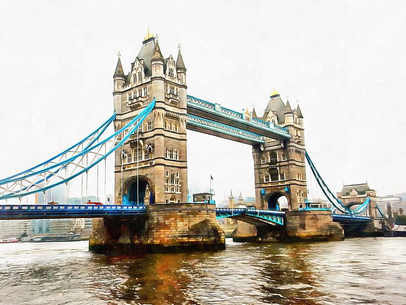 Tower Bridge from Shad Thames by Dorothy Berry-Lound