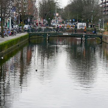 La Haye - Pont et réflexion sur Wout van den Berg