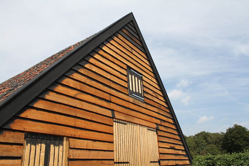 Een mooie en kleurrijke schuur buiten de bossen van Zeist van Anthony Michael