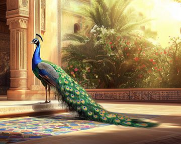 Majestic peacock by Brigitta Meijer
