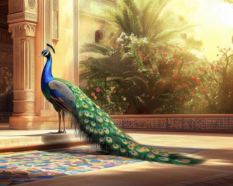 Majestic peacock by Brigitta Meijer