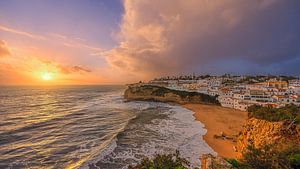 Sonnenuntergang in Carvoeiro, Portugal