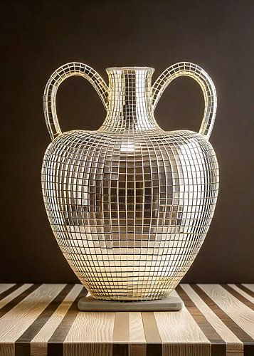mirror art vase
