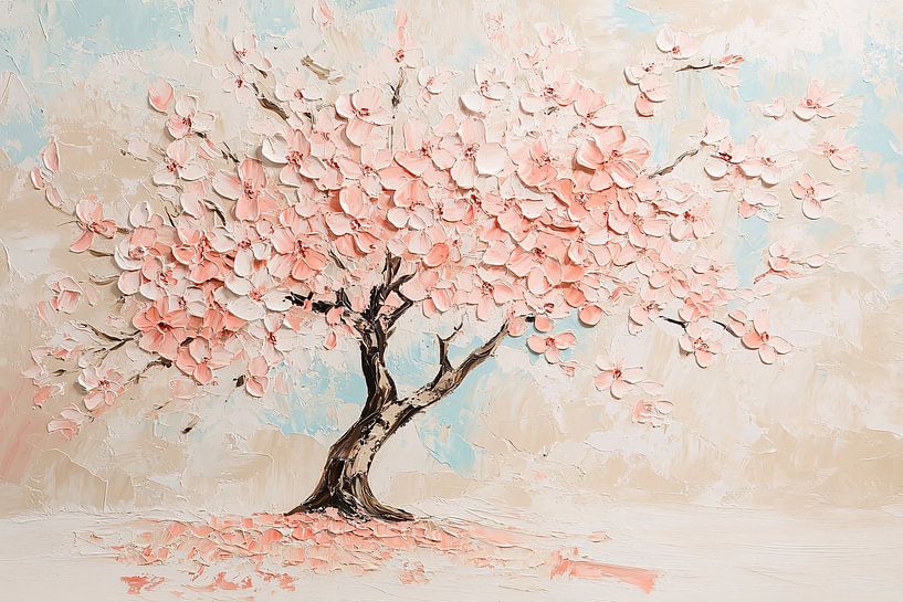 Blossom tree painting in soft tones by Imperial Art House