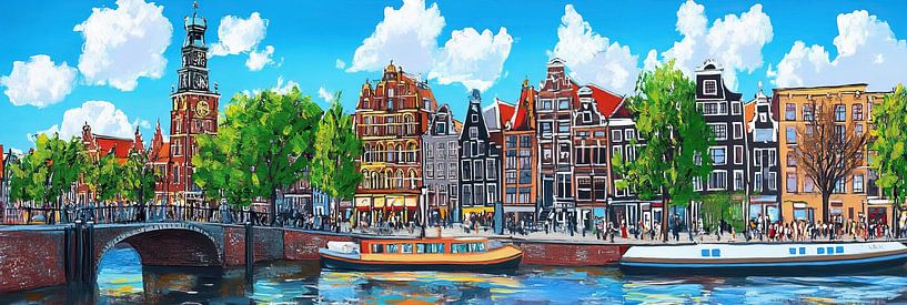 Picture of Amsterdam by Abstract Painting