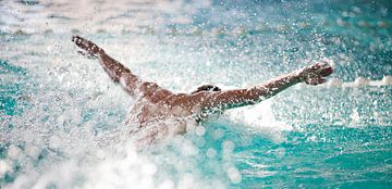Zwemmen Vlinderslag foto, swimmer butterfly van Renata Jansen