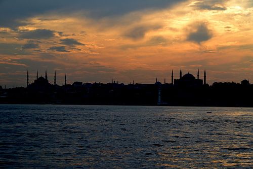 Istanbul zonsondergang