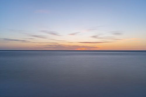 Een abstract blauwe uurtje