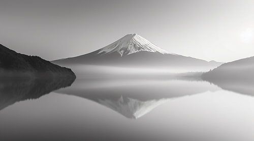 Mountain lake reflection